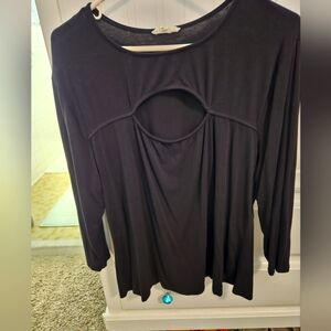 Black top with keyhole